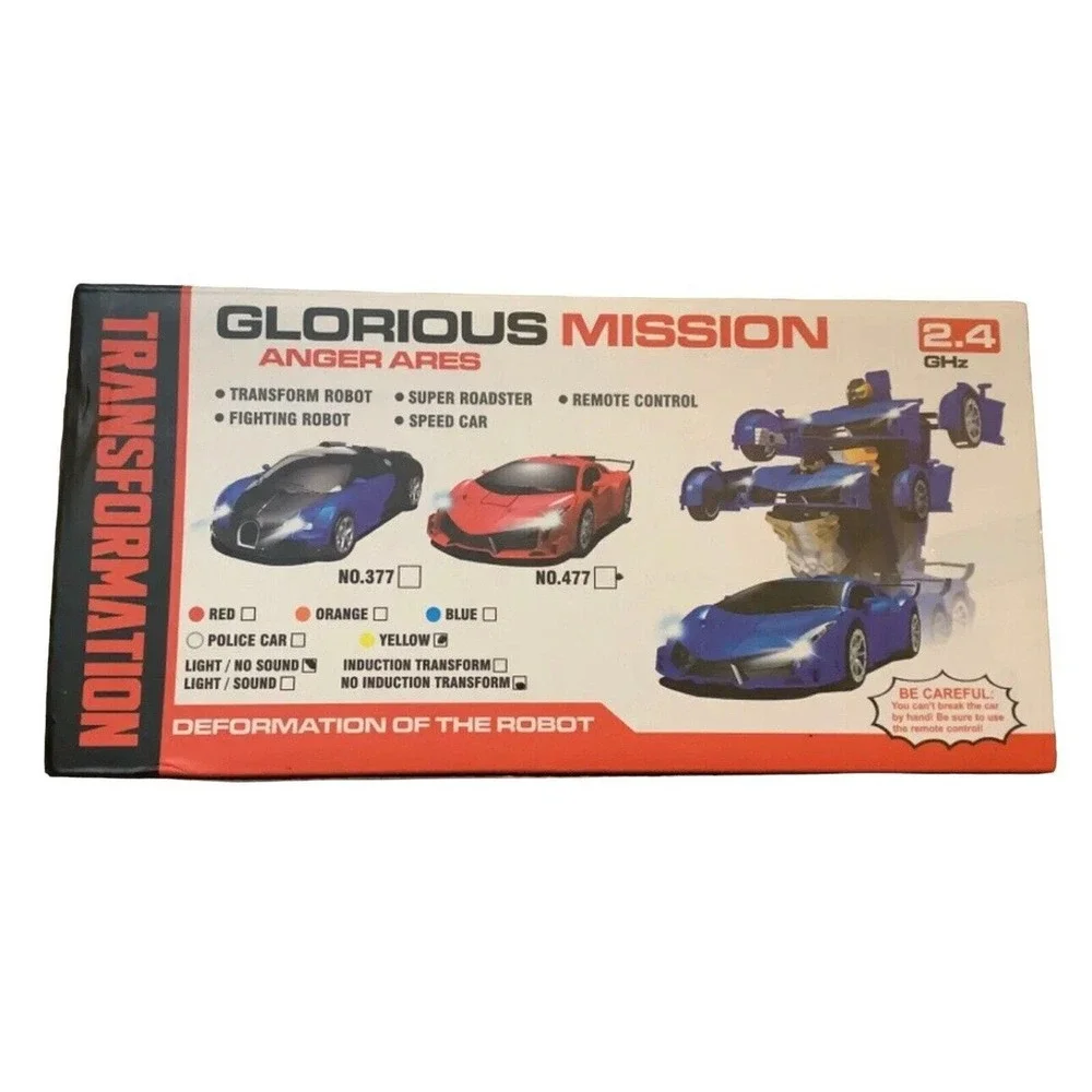 Glorious Mission Transformation Car Remote Control‎ Yellow